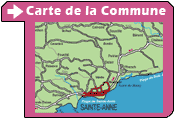 Télécharger la carte de la commune Sainte-Anne