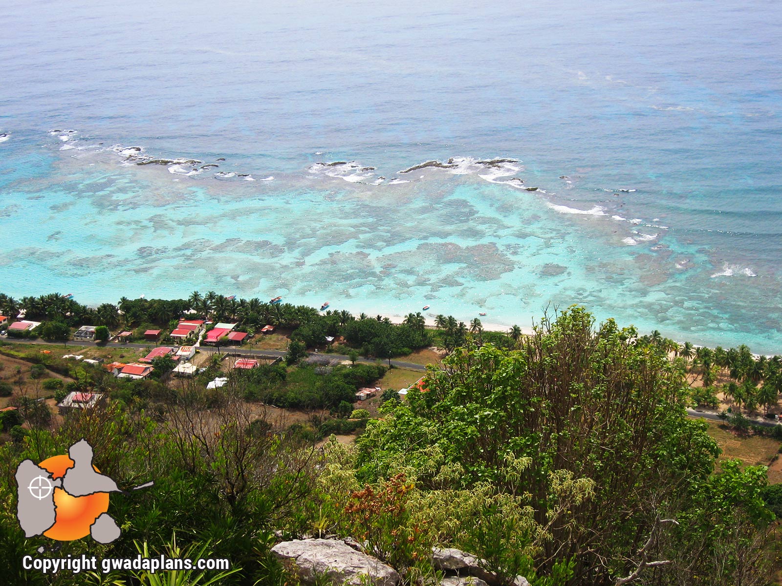 Vue du sommet de La Désirade