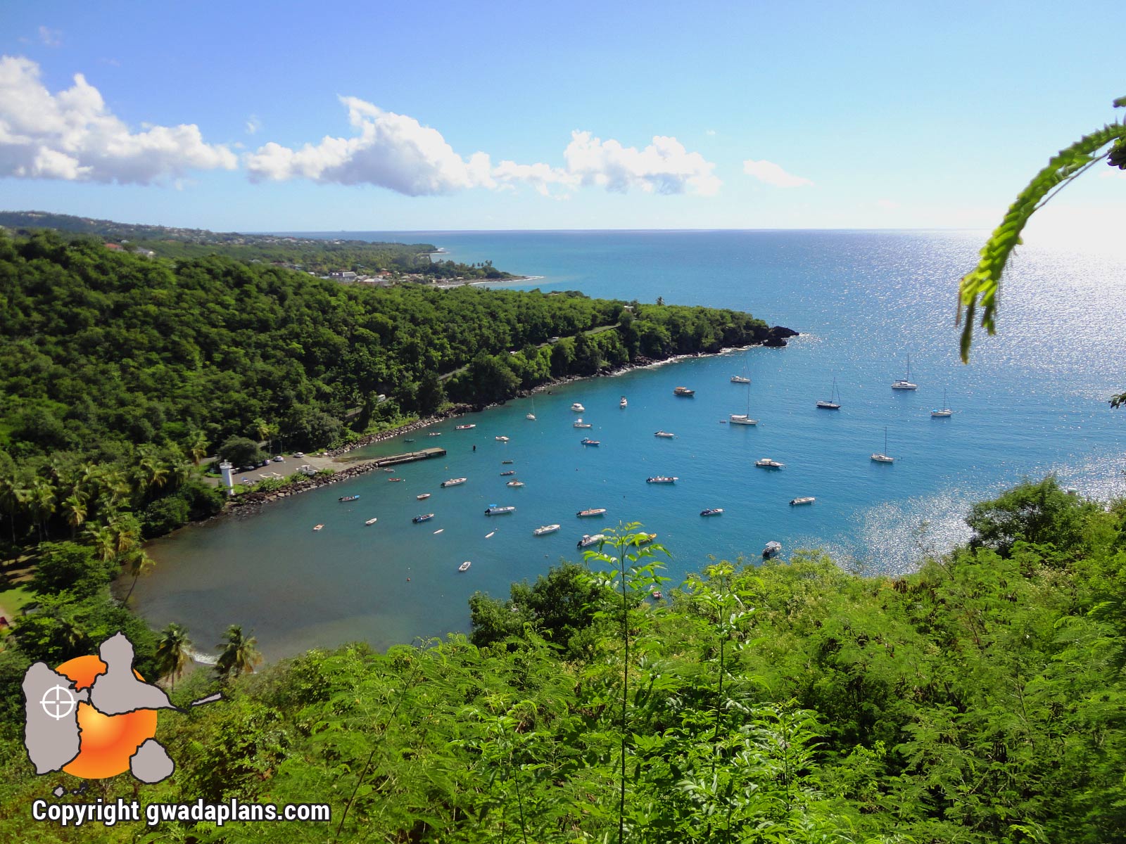 Anse à la Barque vue des hauteurs