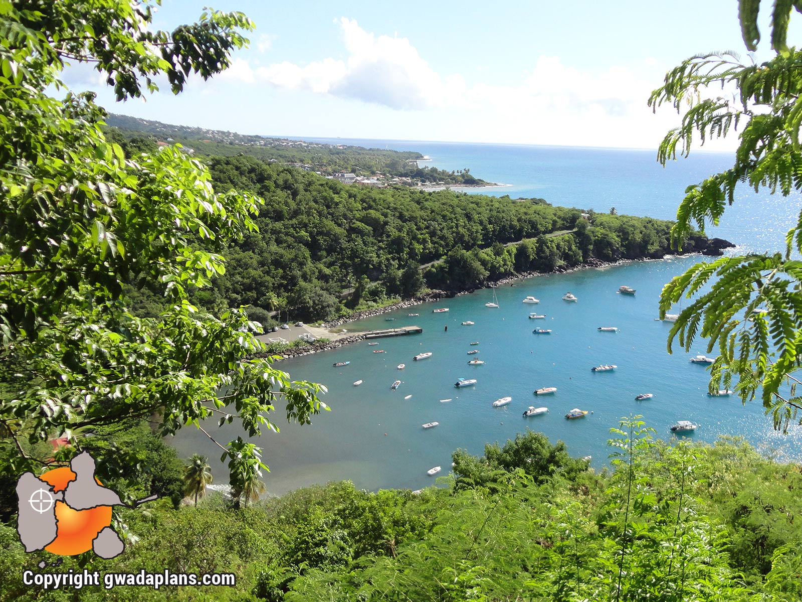 Anse à la Barque vue des hauteurs