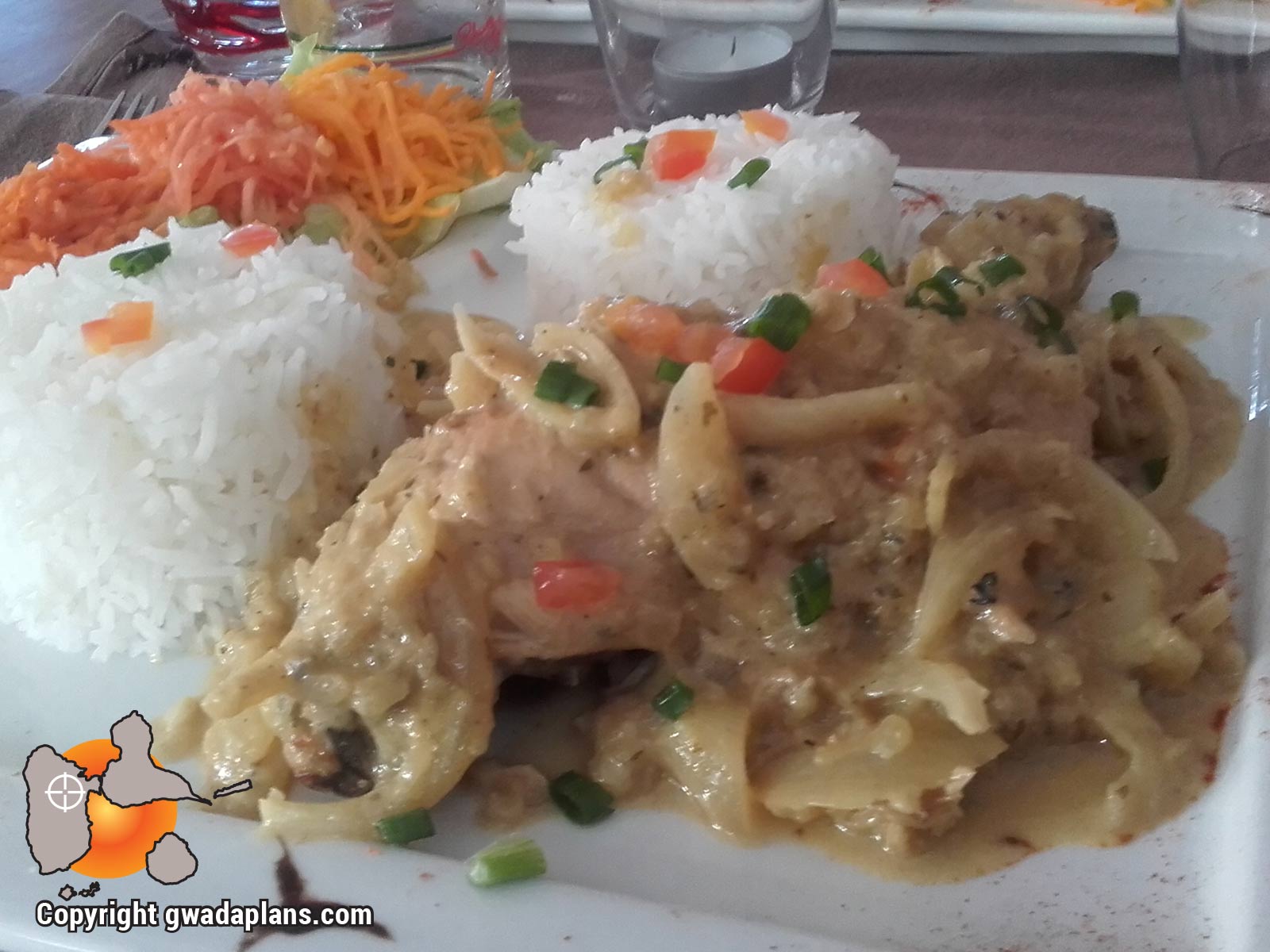 Lambi riz blanc - Gastronomie Guadeloupe