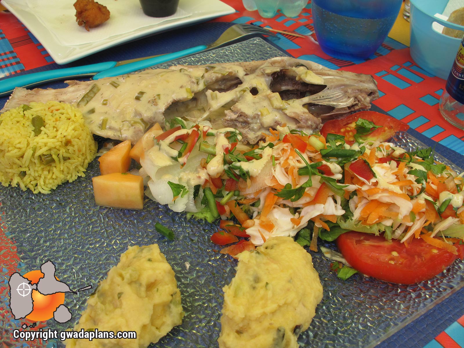 Poisson gratin de racines - Gastronomie Guadeloupe