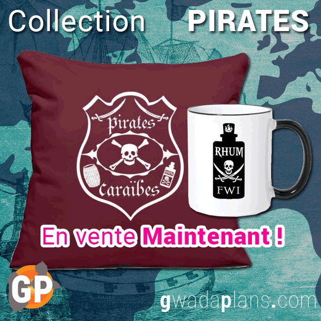 T-shirts, textiles et objets pirates