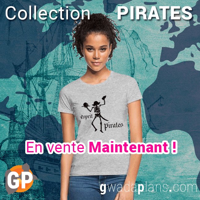 T-shirts, textiles et objets pirates