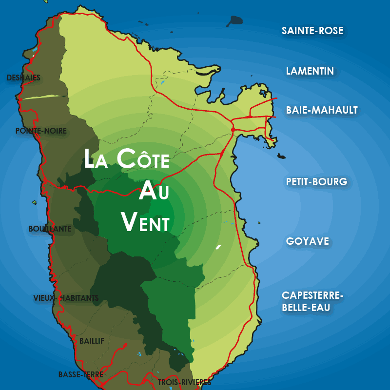 Côte au Vent de la Guadeloupe