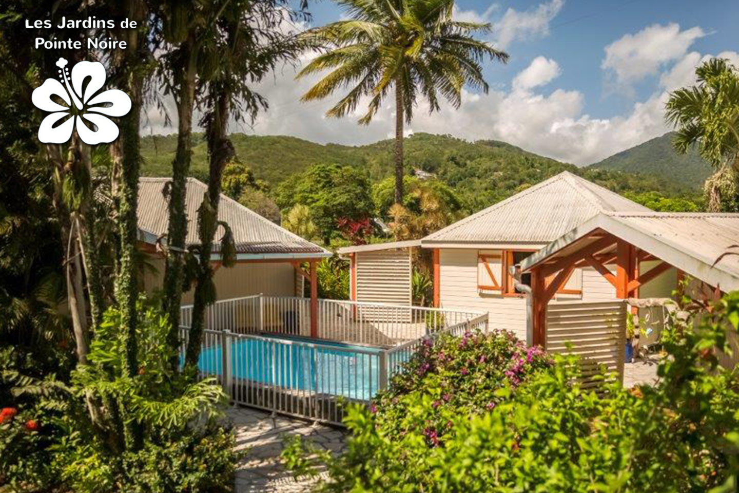 Jardins de Pointe-Noire : vue sur le gîte