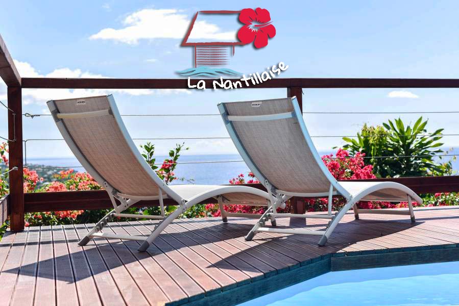 Gîte La Nantillaise - Piscine vue mer des Caraïbes