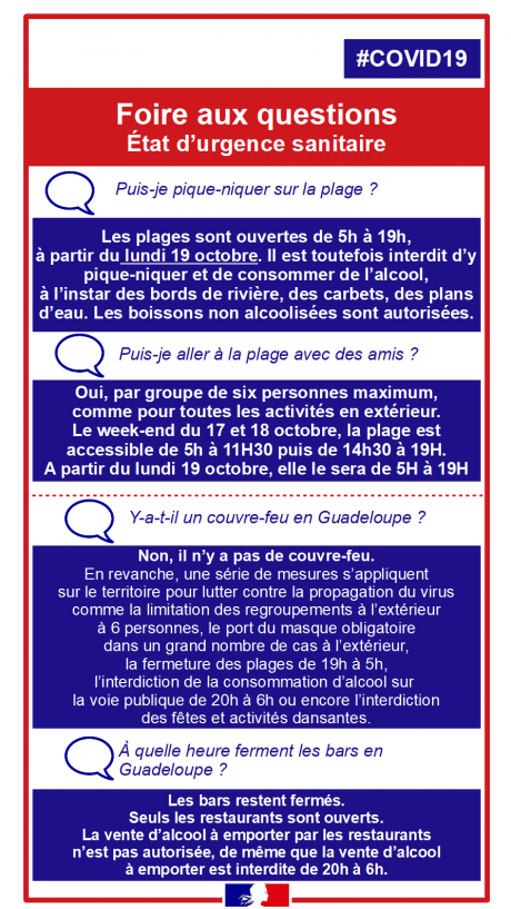 Instructions COVID Guadeloupe 1