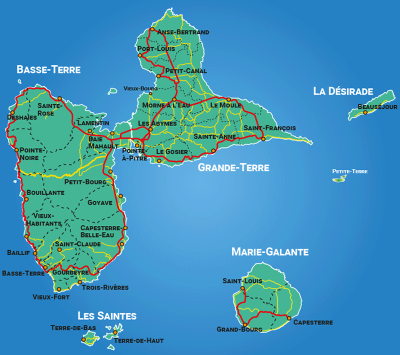 Carte interactive Guadeloupe